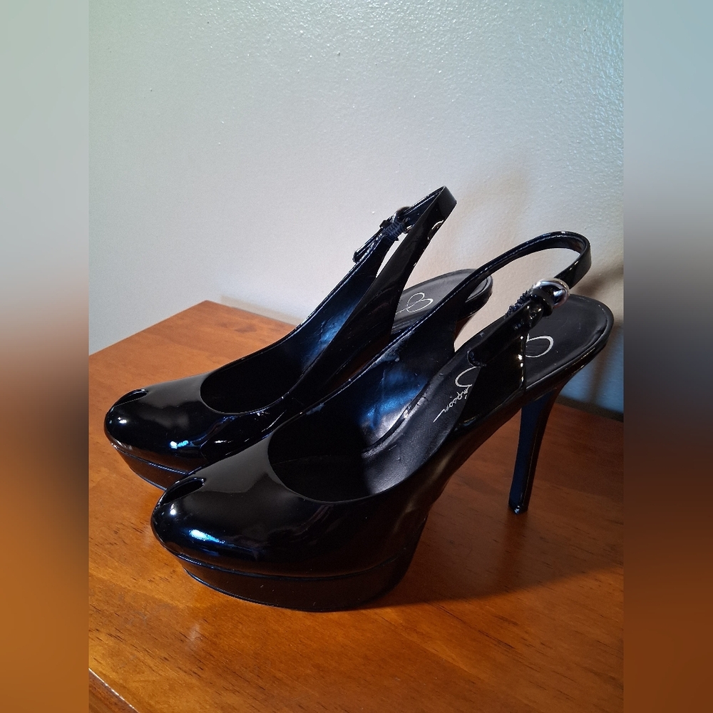 Jessica Simpson Bravo Peep Toe Platform Heels